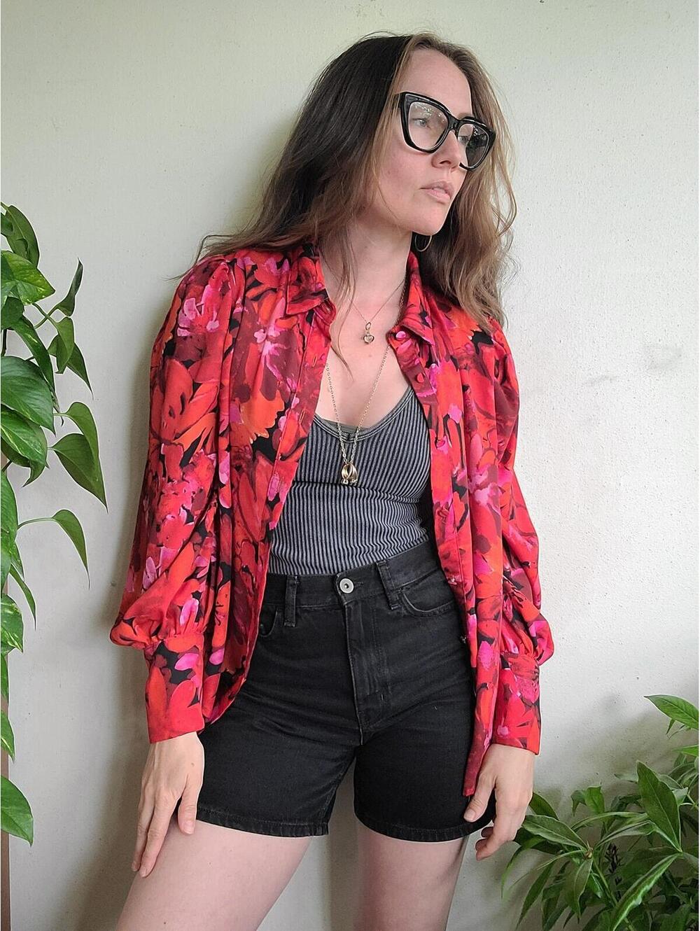 The Fiona Preloved Floral Blouse M
